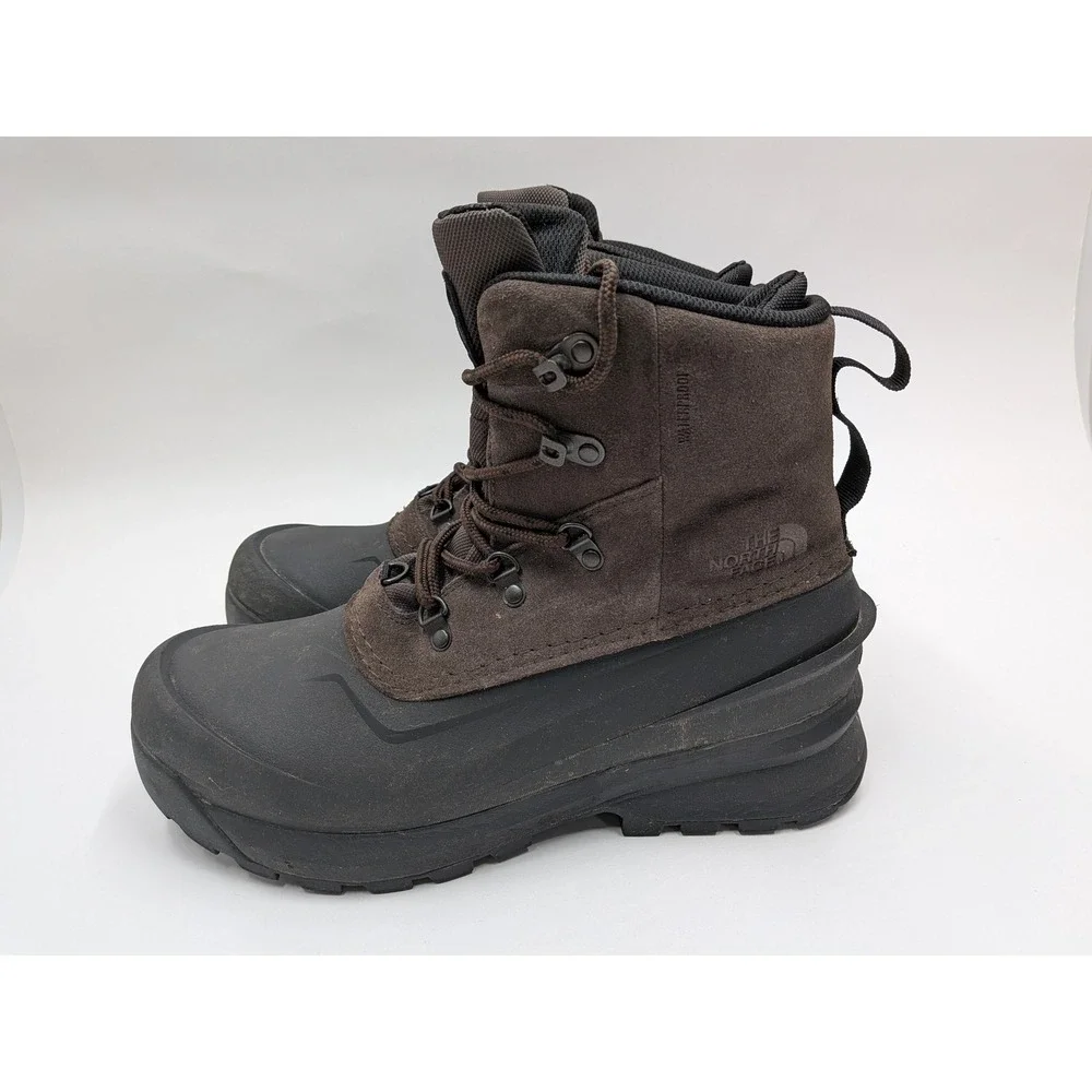 The North Face Chilkat V 400 Waterproof Winter Boots Brown Black Mens NF0A5LW3